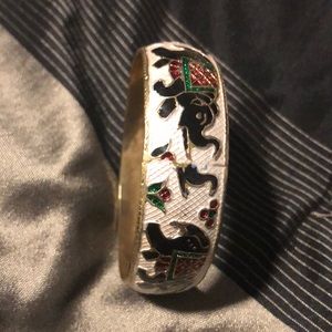Elephant bangle bracelet